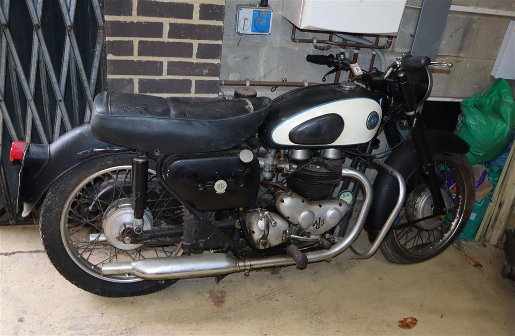 An AJS motorcycle, model 31, Hurricane 650cc circa 1959